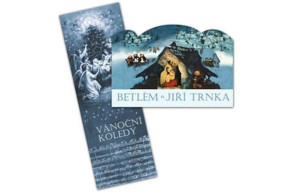 Betlém Jiří Trnka skládací  + Vánoční koledy s notami