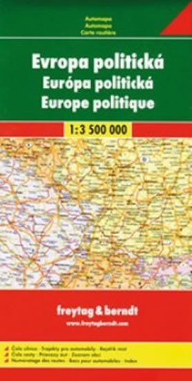 Automapa Evropa politická 1:3 500 000