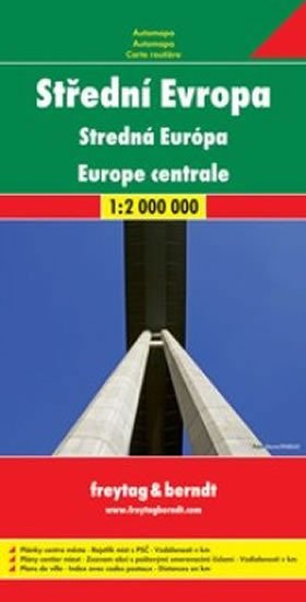 Automapa Střední Evropa 1: 2 000 000