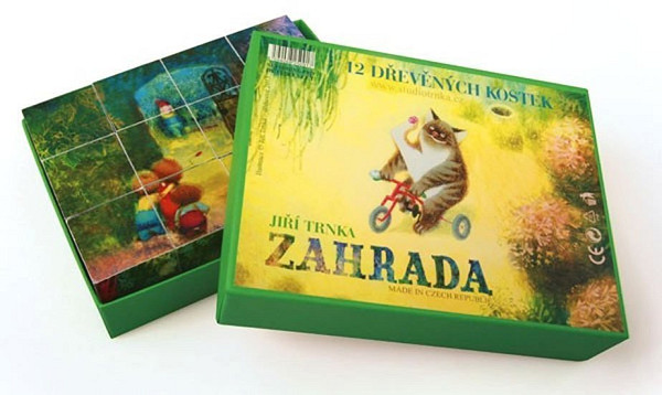 Dřevěné kostky Zahrada