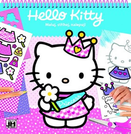Maluj, stříhej, nalepuj Hello Kitty