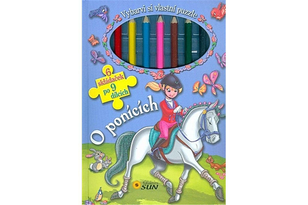 Vybarvi si vlastní puzzle: O ponících