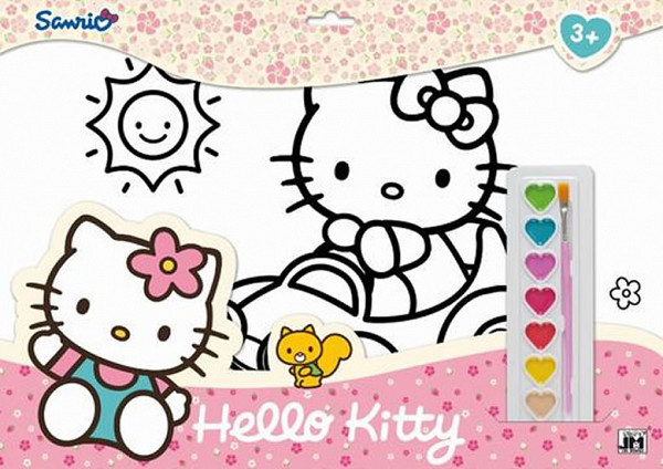 Hello Kitty omalovánka