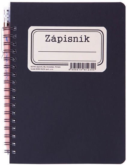 Retro zápisník s tužkou