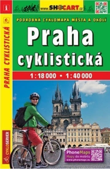 Praha cyklistická 1:18 000/1:40 000
