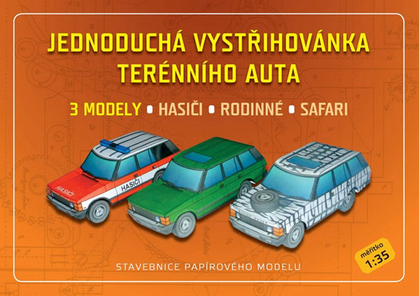Jednoduchá vystřihovánka terénního auta