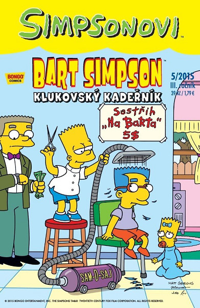 Bart Simpson Klukovský kadeřník