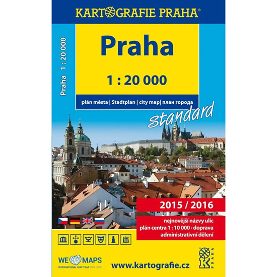 Praha plán města 1:20 000