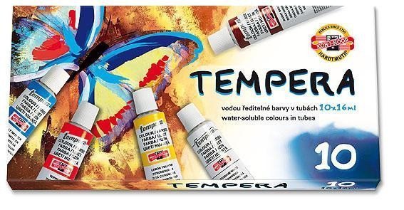 Koh-i-noor barvy temperové/tempery sada 10 x16 ml - Motýl