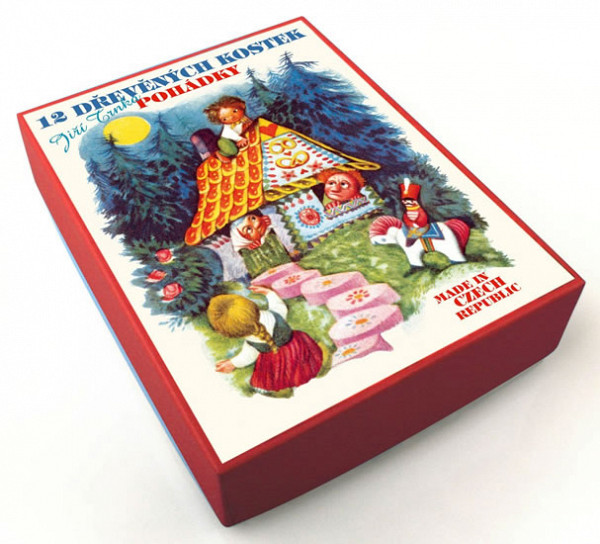 Dřevěné kostky Nejznámější pohádky