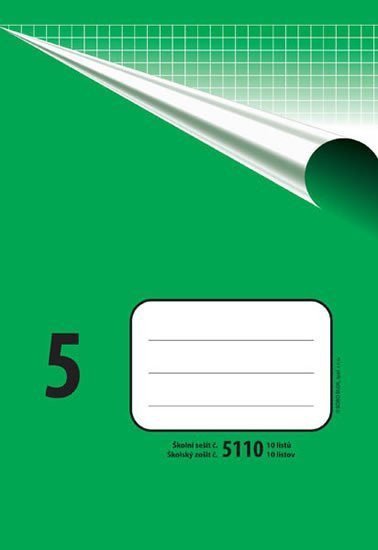 Školní sešit BOBO 5110 čtvereček, A5