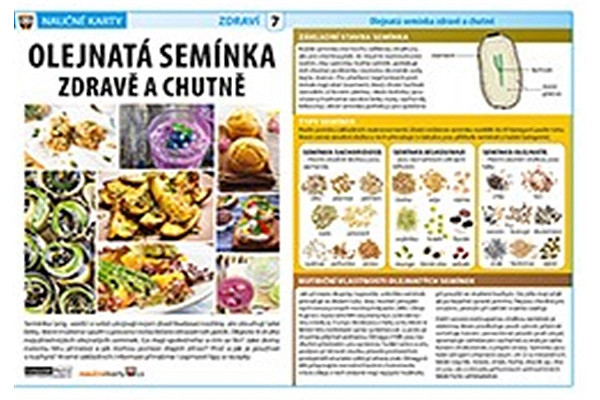Naučné karty Olejnatá semínka zdravě a chutně