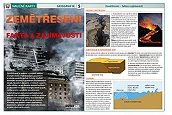 Naučné karty Zemětřesení