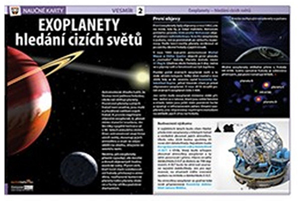 Naučné karty Exoplanety hledání cizích světů