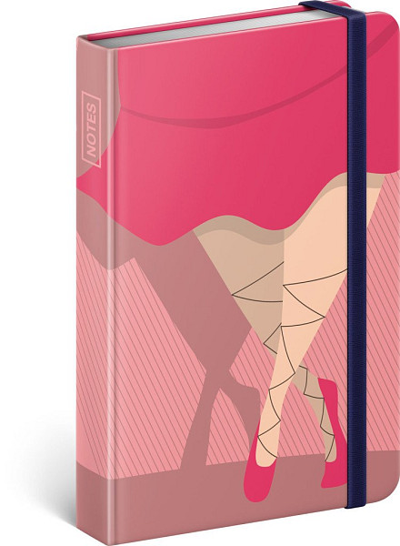 NOTIQUE Notes Piggie Mini, linkovaný, 9 x 13 cm