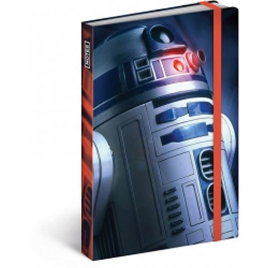 NOTIQUE Notes Star Wars – Blue, linkovaný, 11 x 16 cm