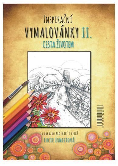 Inspirační vymalovánky II. Cesta životem, lepená horní vazba A4
