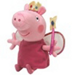 Plyš Beanie Babies Lic PEPPA PIG – Princezna