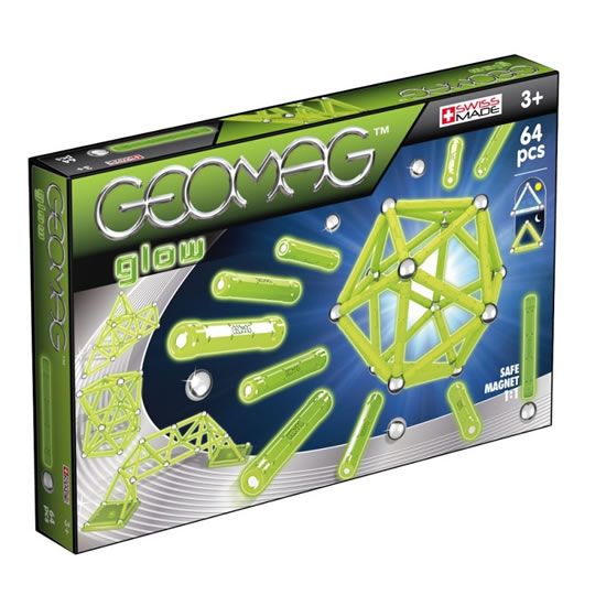 Stavebnice Geomag Glow 64 pcs
