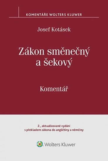 Zákon směnečný a šekový Komentář