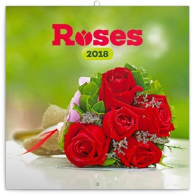 Růže - nástěnný kalendář 2018