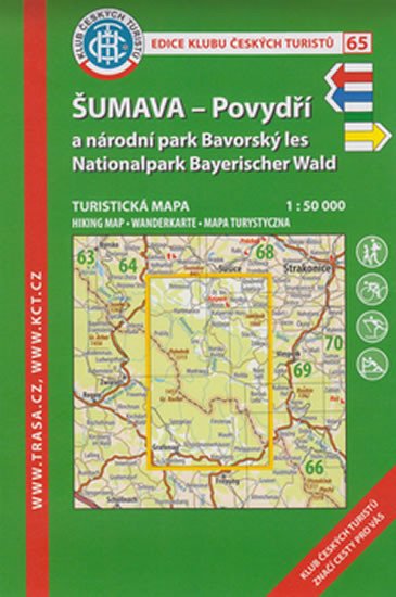 KČT 65 Šumava - Povydří a národní park Bavorský les 1:50 000