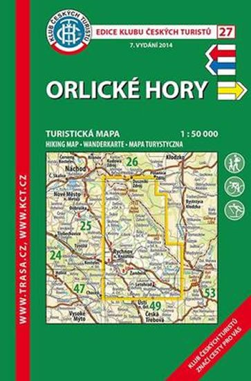 KČT 27 Orlické hory 1:50 000