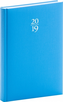 Denní diář Capys 2019, modrý, 15 x 21 cm
