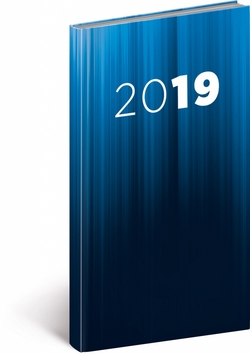 Kapesní diář Cambio 2019, modrý, 9 x 15,