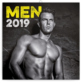 Poznámkový kalendář Muži 2019, 30 x 30 c