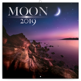Poznámkový kalendář Měsíc 2019, 30 x 30