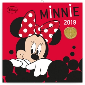 Poznámkový kalendář Minnie 2019, 30 x 30