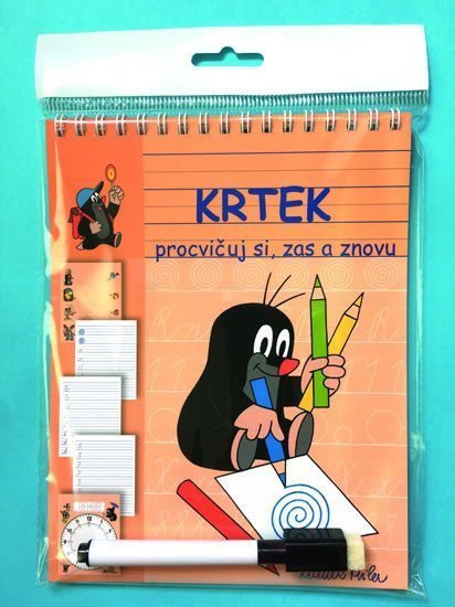 Stíratelné listy Procvičuj si zas a znovu Krtek