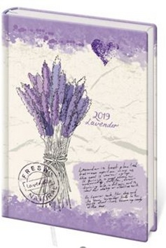 Diář 2019 B6 LYRA denní Lavender