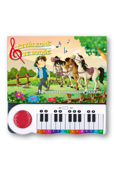 Čtyři koně ve dvoře