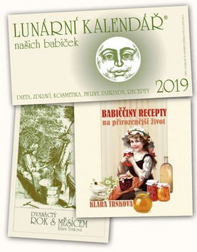 Lunární kalendář 2019 + Babiččiny recepty + Dvanáctý rok s Měsícem