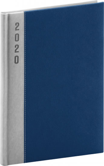 Diář 2020 - Dakar - denní, stříbrnomodrý 15 × 21 cm