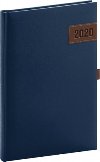 Diář 2020 - Tarbes - týdenní, modrý, 15 × 21 cm