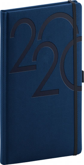 Diář 2020 - Ajax - kapesní, modrý, 9 × 15,5 cm