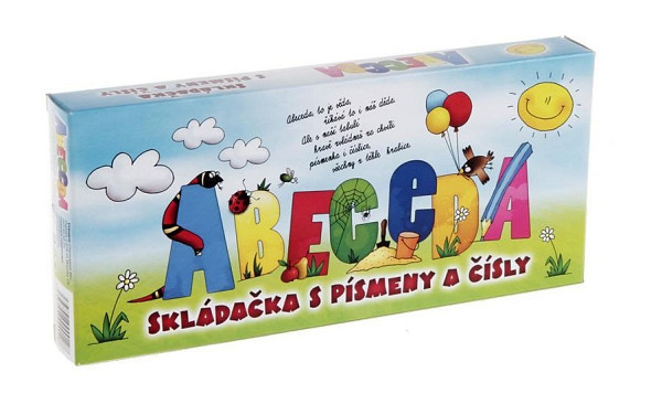Abeceda - Skládačka s písmenky a čísly