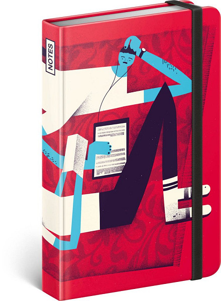 NOTIQUE Notes Dominik Miklušák, linkovaný, 11 x 16 cm