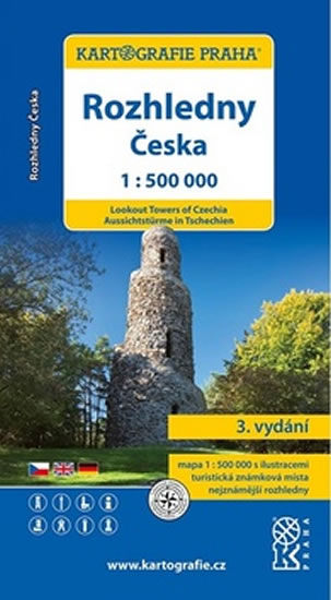 Rozhledny Česka 1:500 000