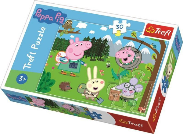Puzzle Prasátko Peppa v přírodě