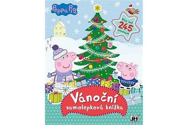 Vánoční samolepková knížka Peppa Pig