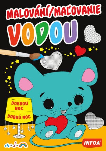 Malování/Maľovanie vodou Dobrou noc/Dobrú noc