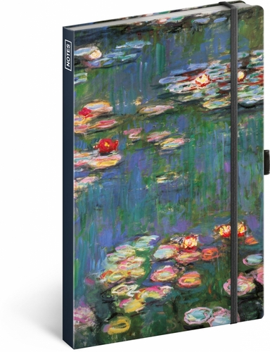 NOTIQUE Notes Claude Monet, linkovaný, 13 x 21 cm