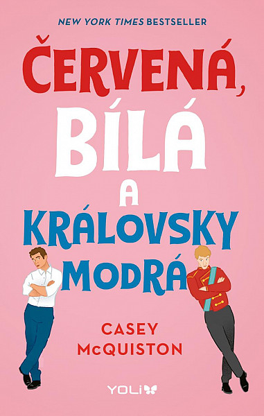 Červená, bílá a královsky modrá