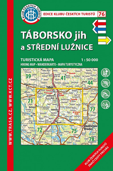KČT 76 Táborsko jih a Střední Lužnice 1:50 000 / turistická mapa