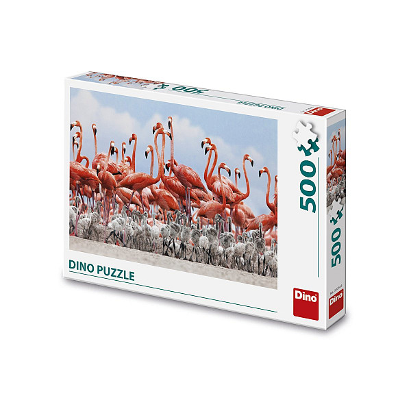 Puzzle Hejno plameňáků 500 dílků