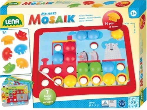 Mozaika klobouček Doprava 36 ks + 7 ks předlohy pro nejmenší